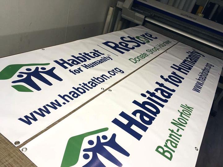 Banderole publicitaire imprimée grand format